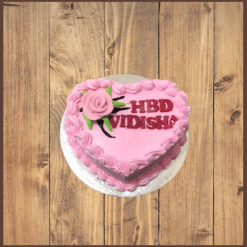 Strawberry Heart Cake, Heart Cake Design