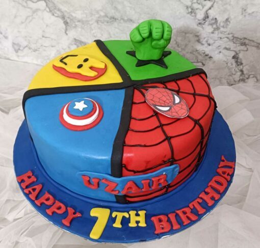 Avengers Theme Cake