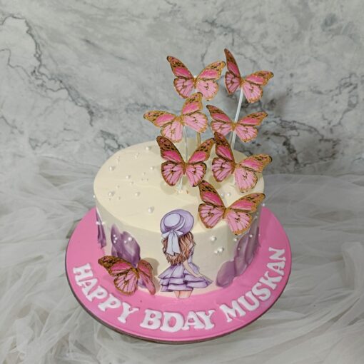 Beautiful Cake for Birthday Girl