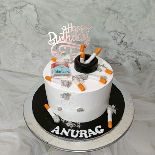 Cigarette Design Birthday Cake