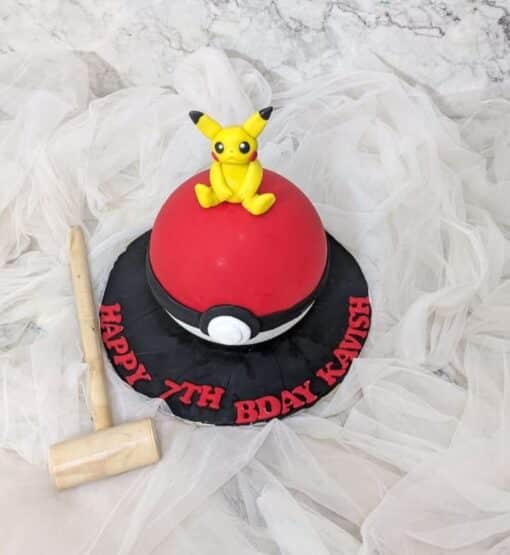 Pikachu Pinata Cake