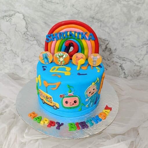 Cocomelon 1st Birthday Cake