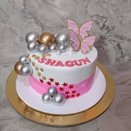 Pink Butterfly Cake Online