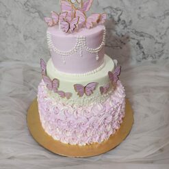3 Tier Butterfly Cake