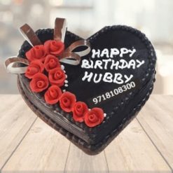 Heart Shaped Cake for Hubby