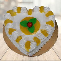 Heart Shaped Pineapple Cake