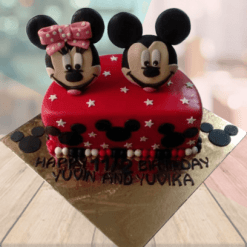 Half Birthday Cake for Twins