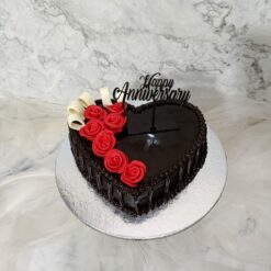 Heart Shaped Cake for Anniversary
