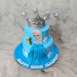 Frozen Elsa Two Tier Cake