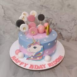 First Birthday Unicorn Cake