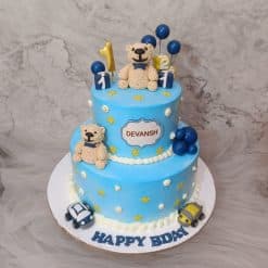2 Tier 1st Birthday Cake | 2 Tier Cake